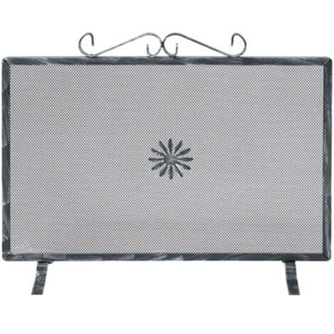 1PZ PARASCINTILLE CON DECORO PER CAMINO  - cm.60x50h. (676B)