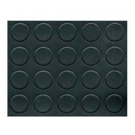 1PZ PAVIMENTO PVC BOLLE H.100 NERO MT.25