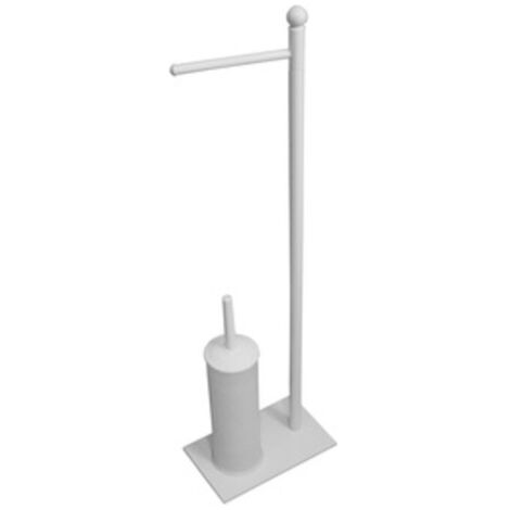 1PZ PIANTANA CON PORTAROTOLO+SCOPINO SONIA BIANCO FIGURA 9