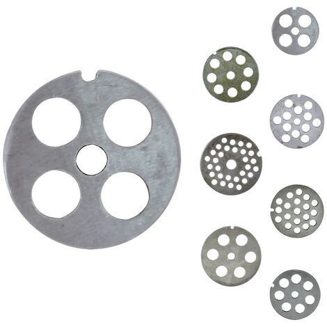 1PZ PIASTRA PER TRITACARNE MANUALE N.10  F.  6  (30 fori)