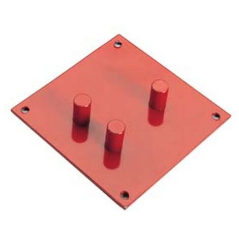 1PZ PIASTRA PIEGAFERRO - cm.18x18