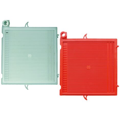 1PZ PIASTRA POLIPROPILENE cm 20x20 - rossa