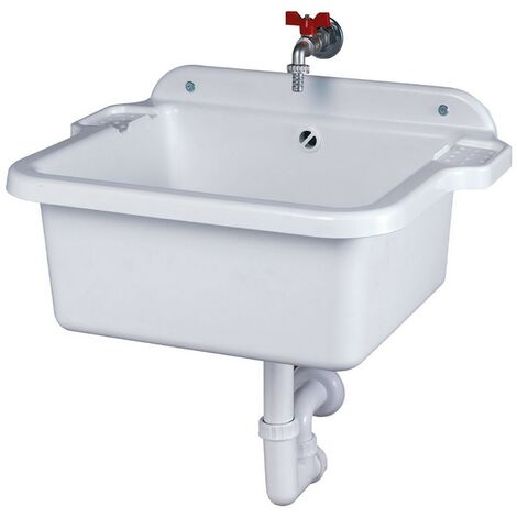 1PZ PILOZZO LAVATOIO DA PARETE cm 60 x 45 x h.28