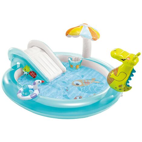 1PZ PISCINA GONFIABILE 'ALLIGATORE' cm. 201 x 170 x 84