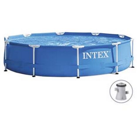 1PZ PISCINA "METAL FRAME" ROTONDA CON TELAIO PORTANTE CON POMPA CM.305X76H. - CAPACIT LT.4485 - PESO KG.19,7 (28202)
