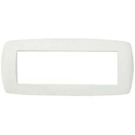 1PZ PLACCA 6 POSTI "MILLENNIUM" BIANCA - 6 posti - mm.199x84h. (7846.T.B)