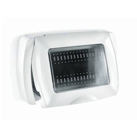 1PZ PLACCA EASY PER ESTERNO IP55 BIANCO 3P