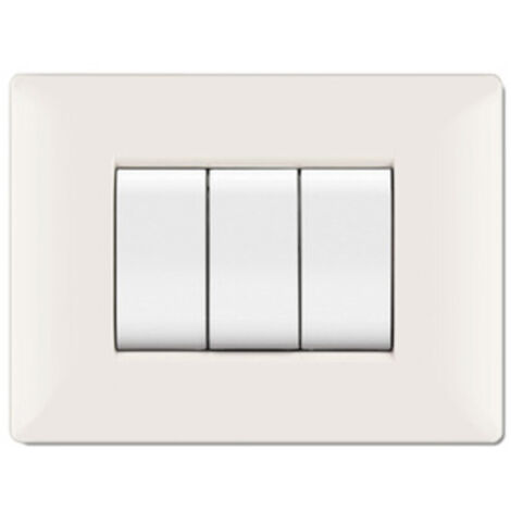 1PZ PLACCA LIFE Q MODELLO LIVING BIANCO 4 POSTI