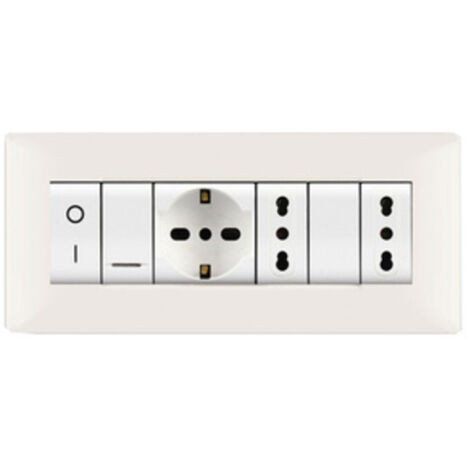1PZ PLACCA LIFE Q MODELLO LIVING BIANCO 7 POSTI