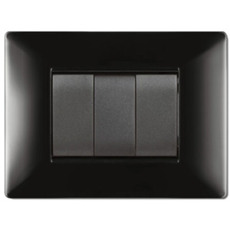 1PZ PLACCA LIFE Q MODELLO LIVING NERO 4 POSTI