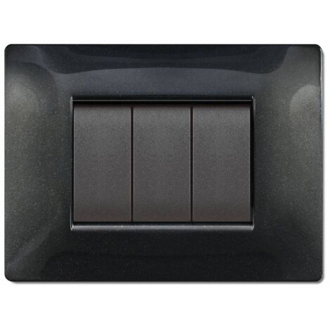1PZ PLACCA LIFE Q MODELLO LIVING NERO GL 4 POSTI