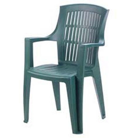 1PZ POLTRONA DA GIARDINO "ARPA" VERDE - cm.60x62x89h. - peso kg.3,5