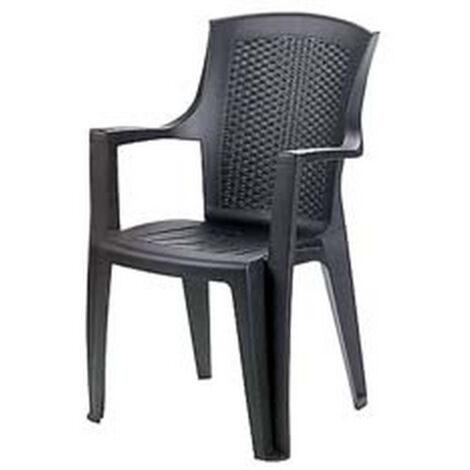 1PZ POLTRONA DA GIARDINO "EDEN" ANTRACITE - cm.60x62x89h. - peso kg.4,2