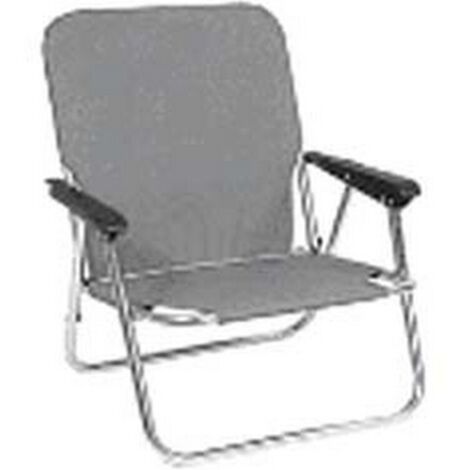 1PZ POLTRONCINA IN ACCIAIO DA SPIAGGIA - cm.53x52x66h.