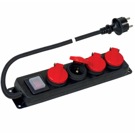 1PZ POLYPOOL PP2508 MULTIPRESA 4 PRESE SCHUKO IP44