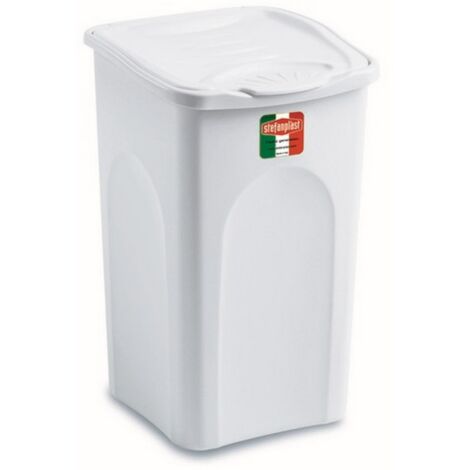 1PZ PORTABIANCHERIA PRIMAVERA CHIUSO BIANCO Lt. 50 - cm. 37x37x56 h