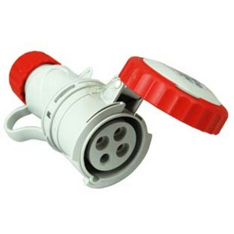 1PZ PRESA INDUSTRIALE VOLANTE ARGO ROSSA 3P+T CEE 309 IP67 - 16A colore rosso 71144