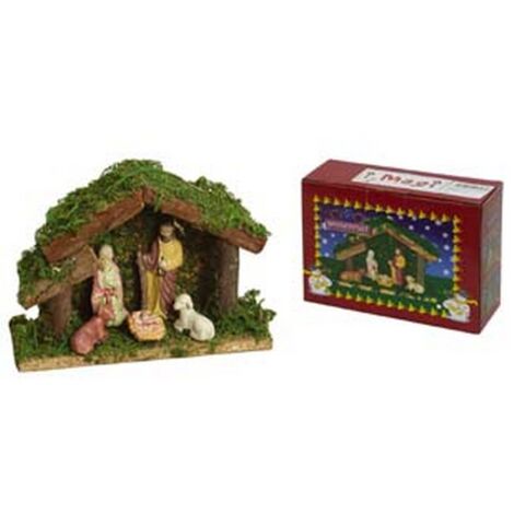 1PZ PRESEPE IN LEGNO PICCOLO