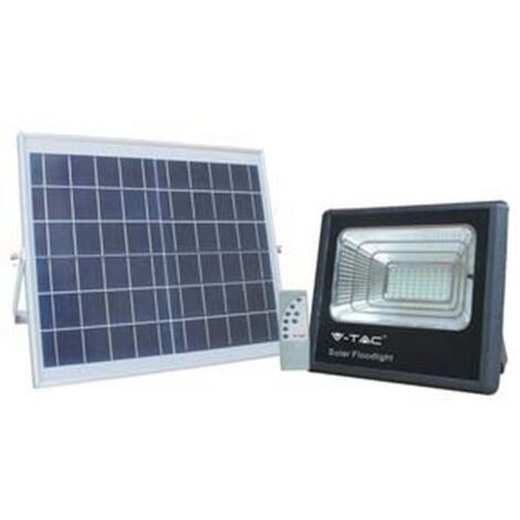 1PZ PROIETTORE LED CON PANNELLO SOLARE IP65 - 40w - 4000K naturale - 3100 lm - 353x90x304h.