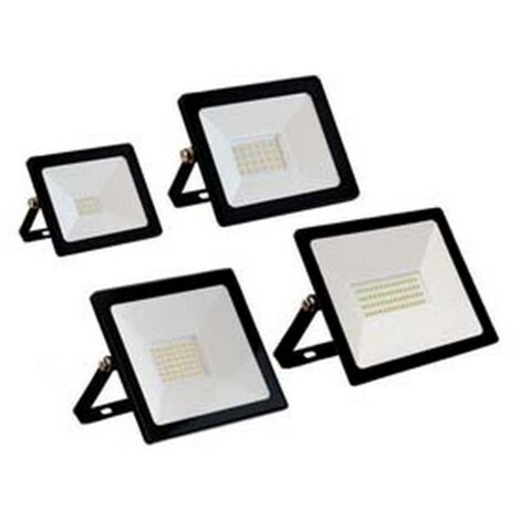 1PZ PROIETTORE LED TERMINUS IP65 NERO - 10w - 4000°K naturale - 800 lm - 98x30x