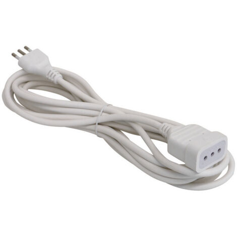 1PZ PROLUNGA LINEARE IN BLISTER cavo mt. 3 spina 10A/presa 10A