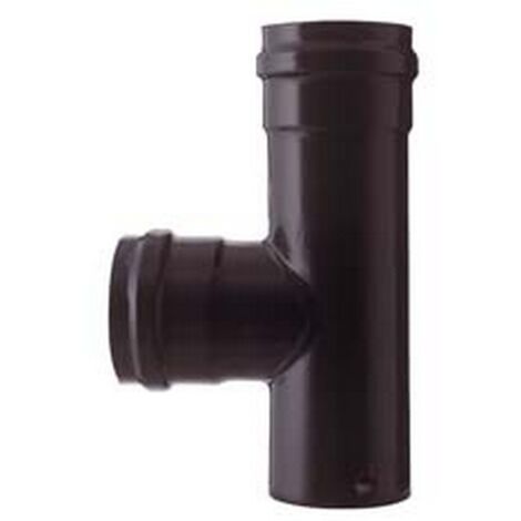 1PZ RACCORDO A "T" F/F PER STUFE A PELLET NERO OPACO PESANTE MM.1,2 -  cm.10