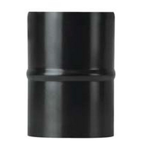1PZ RACCORDO M/M PER STUFE A PELLET NERO OPACO PESANTE MM.1,2  -  cm.8 M/M