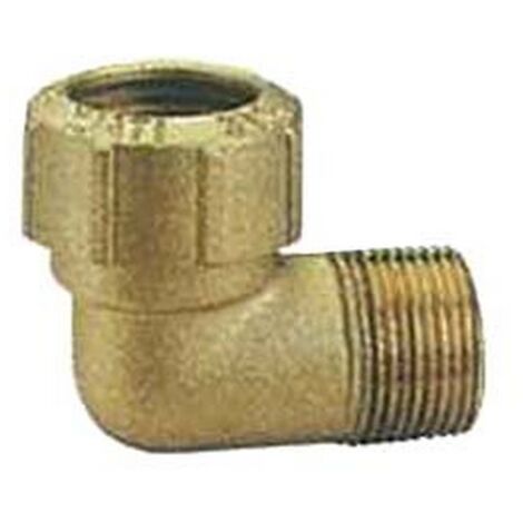 1PZ RACCORDO VX A "L" MASCHIO PER TUBO POLIETILENE ART.040 - M 1" x ø mm.32
