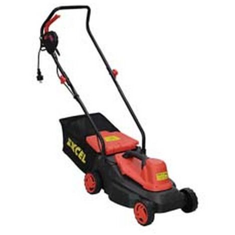 1PZ RASAERBA ELETTRICO 1000W TAGLIO CM.32 1000W di potenza tensione 230v / 50 Hz motore elettrico a spazzole monofase con doppio isolamento freno motore e pulsante di sicurezza contro gli avviamenti a