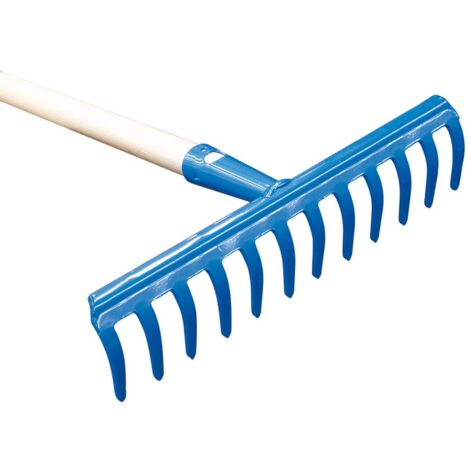 1PZ RASTRELLO PER GIARDINO 12 denti con manico cm. 130