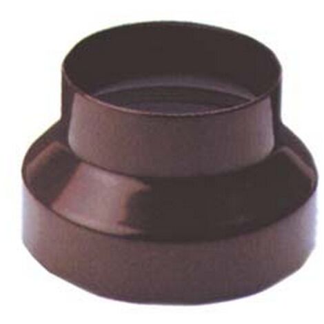1PZ RIDUZIONE PER TUBI STUFA MARRONE LUCIDO -  cm.12/8