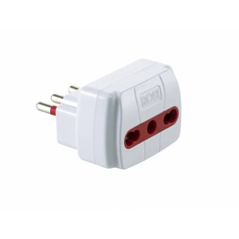 1PZ ROSI ADATTATORE SEMPLICE 10A-PRESA BIP CON LIMIT.