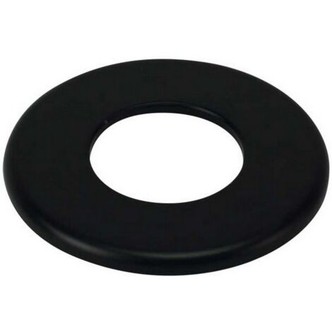 1PZ ROSONE DA PARETE PER TUBI STUFA A PELLET LIGHT Col. Nero opaco Ø cm. 8