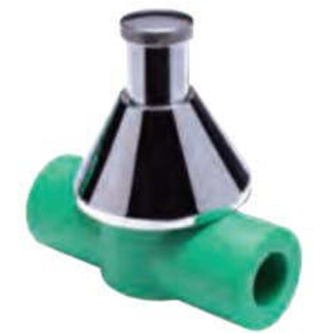 1PZ RUBINETTO A SFERA CON CAPPUCCIO IN PPR  - ø mm.20