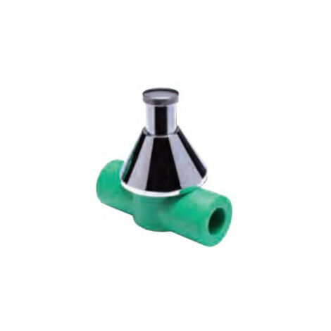 1PZ RUBINETTO A SFERA CON CAPPUCCIO IN PPR  - ø mm.20