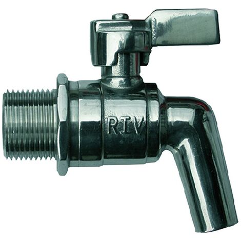 1PZ RUBINETTO A SFERA INOX CON LEVA 3/4