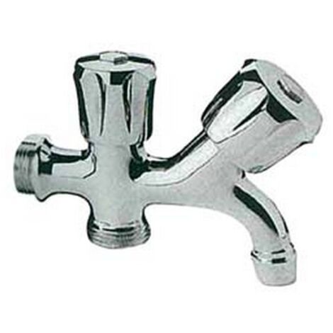 1PZ RUBINETTO DOPPIO SPECIALE CON ATTACCO LAVATRICE ART.220