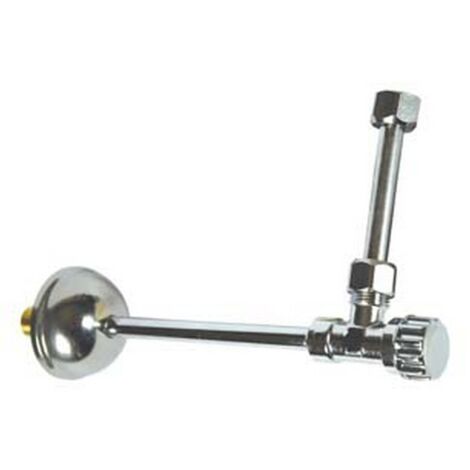 1PZ RUBINETTO PER CASSETTA WC CON DOPPIA CANNETTA  - 3/8"x1/2"