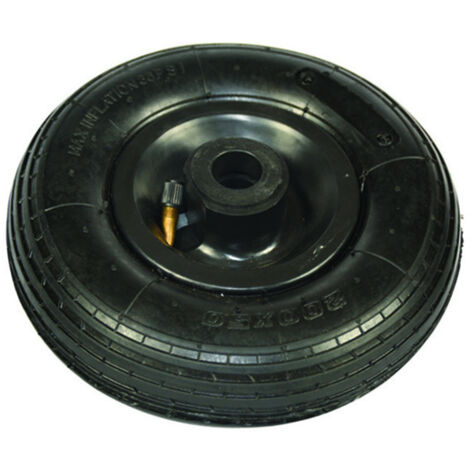1PZ RUOTA CARRELLO PNEUMATICA MM.200 CUSCINETTO CERCHIO PLASTICA  mm200x50