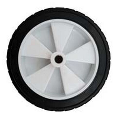 1PZ RUOTA PER CARRELLO PORTACASSE PIENA MM.150 -  mm.150x40 -  foro mm.12 - interasse mm.55