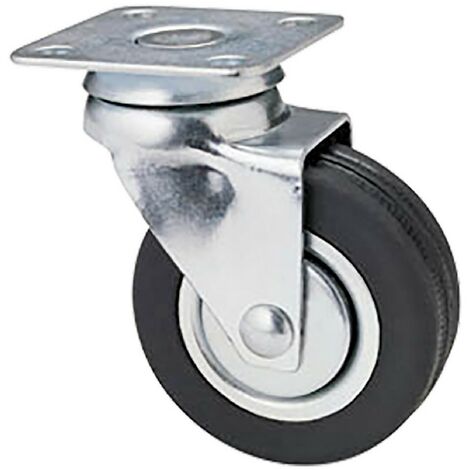 1PZ RUOTA PER MOBILI ART.160 ø 50 piastra mm 40 x 40