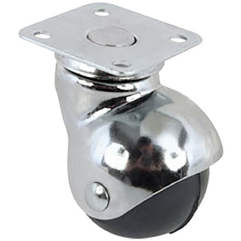 1PZ RUOTA PER MOBILI ART.165 ø 30 piastra mm 40 x 40