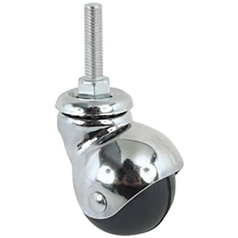 1PZ RUOTA PER MOBILI ART.165/B ø 50 - perno mm 8 x 15 - nera