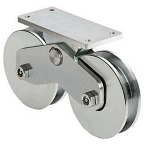 1PZ RUOTE COMBINATE GOLA SEMITONDA PIASTRA SUPERIORE ART. 339 160 mm157
