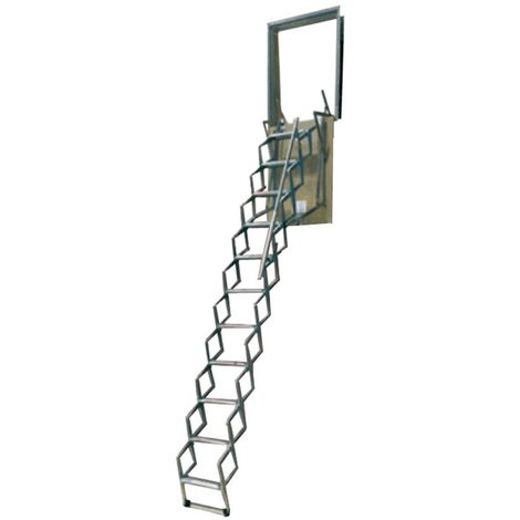 1PZ SCALA A PANTOGRAFO A PARETE 70 x 100 x H. 3 mt. -11 gr.