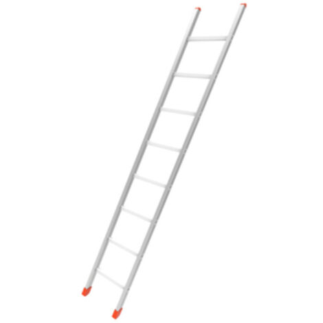 1PZ SCALA ALLUMINIO SEMPLICE  8 GRADINI 2,5 M