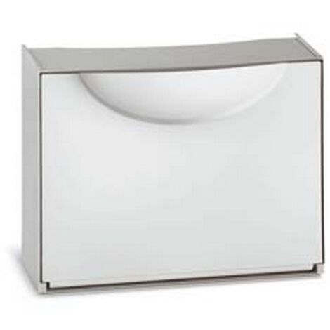 1PZ scarpiera nibile harmony bianca/grigia - mm.510x190x390h., colore bianco/grigio