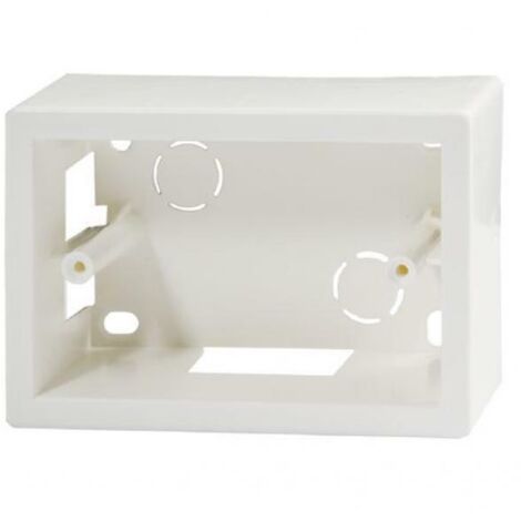 1PZ SCATOLA DA PARETE PER CANALINE mm  120 x 83 x 45 - 3 posti