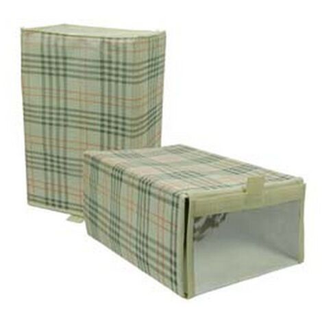 1PZ SCATOLA PER SCARPE CON FINESTRELLA IN TNT - cm.35x23x16h.