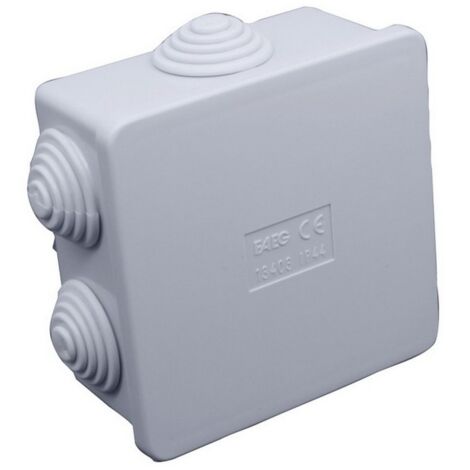 1PZ SCATOLA STAGNA DI DERIVAZIONE CON PASSACAVI IP44 mm. 80x80x40 h